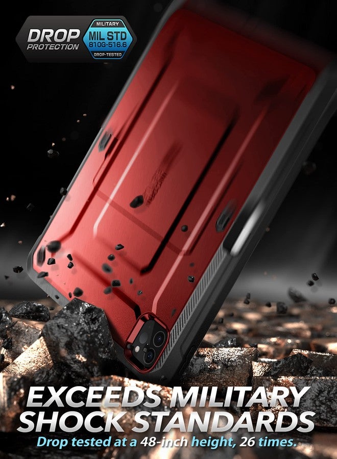 سوبكيس جراب SUPCASE لجهاز iPad Pro مقاس 11 بوصة، الجيل الرابع/الثالث/الثاني 2022/2021/2020 (يونيكورن بيتل برو)، [واقي شاشة مدمج، وحامل، وحامل قلم] غطاء متين لكامل الجهاز لجهاز iPad Pro مقاس 11 بوصة، أحمر - Image 3